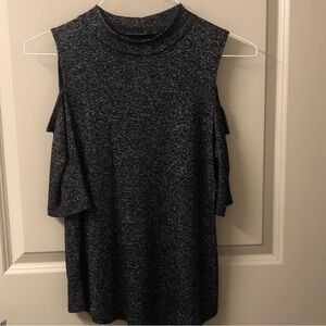 Women's Cold Shoulder Top - Black